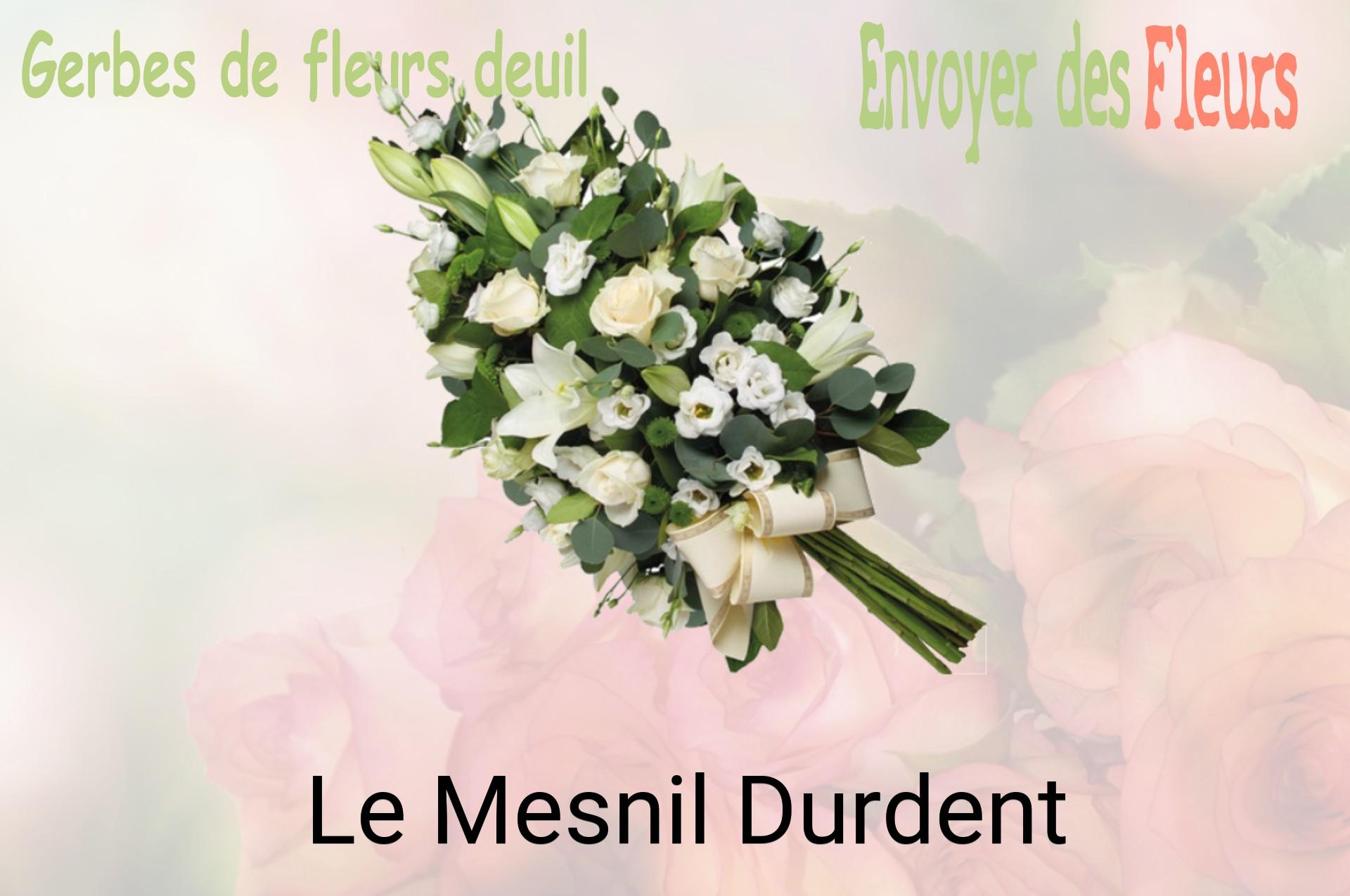 Gerbe de fleurs de deuil livrée à Le Mesnil-Durdent